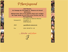 Tablet Screenshot of jugend.sankt-emmeram.de
